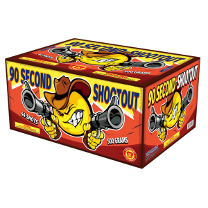 90 Second Shootout 500 Gram Cake Keystone Fireworks